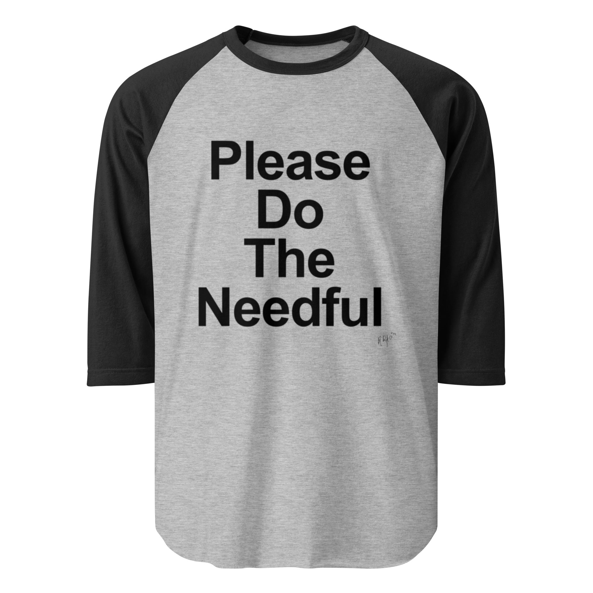 3/4 sleeve raglan shirt